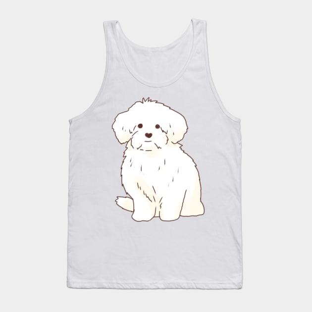 Maltese illustration Tank Top by Mayarart